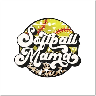 Softball Mama Leopard   Softball Mom Posters and Art